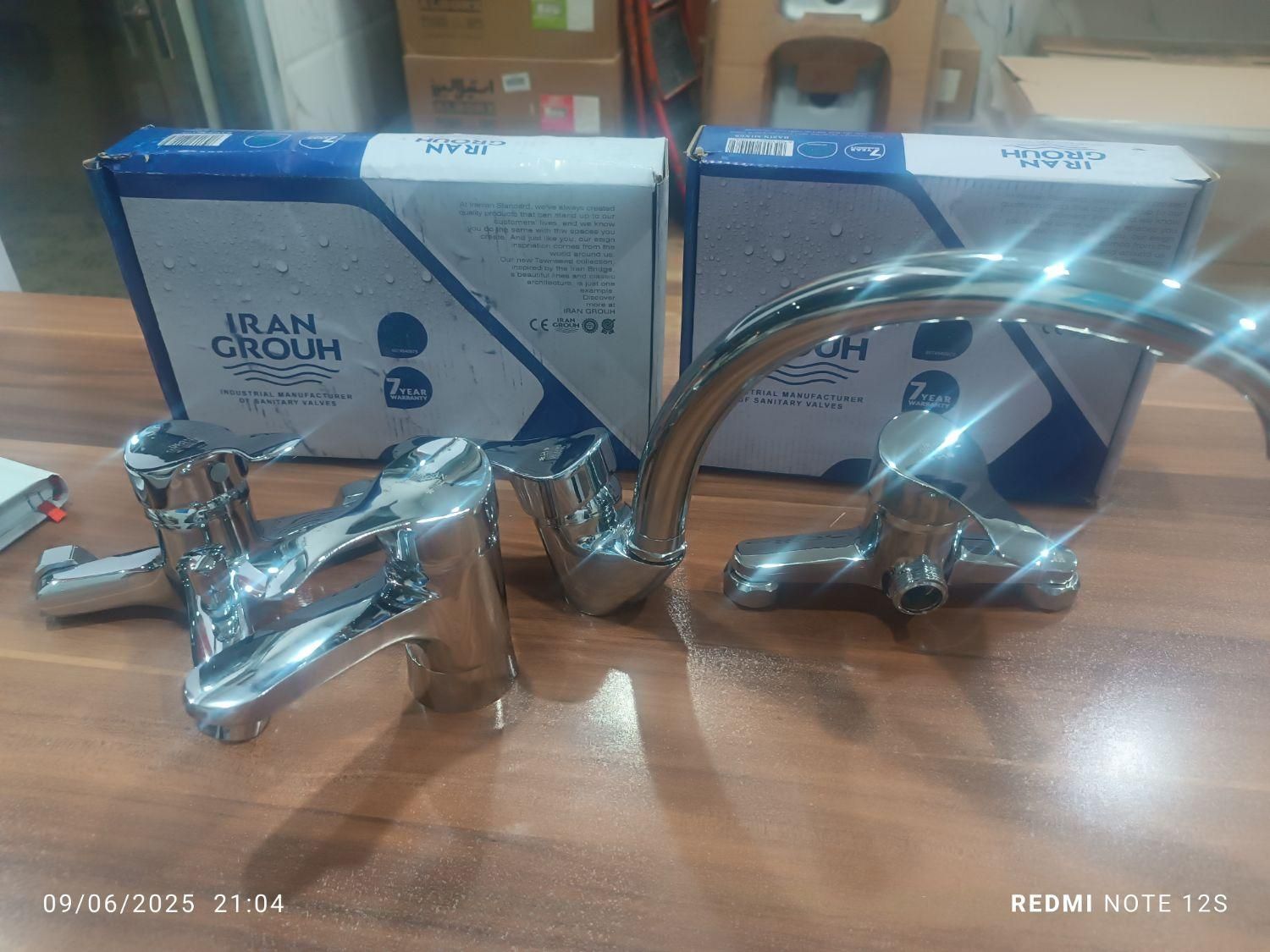 شیرآلات استیل تنه سنگین|مصالح و تجهیزات ساختمان|آبادان, |دیوار