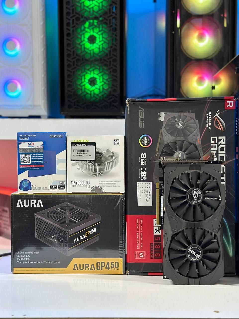 کیس گیمینگRX580 Asus ROG پردازندهi57500آکبند|رایانه رومیزی|مشهد, فلسطین|دیوار