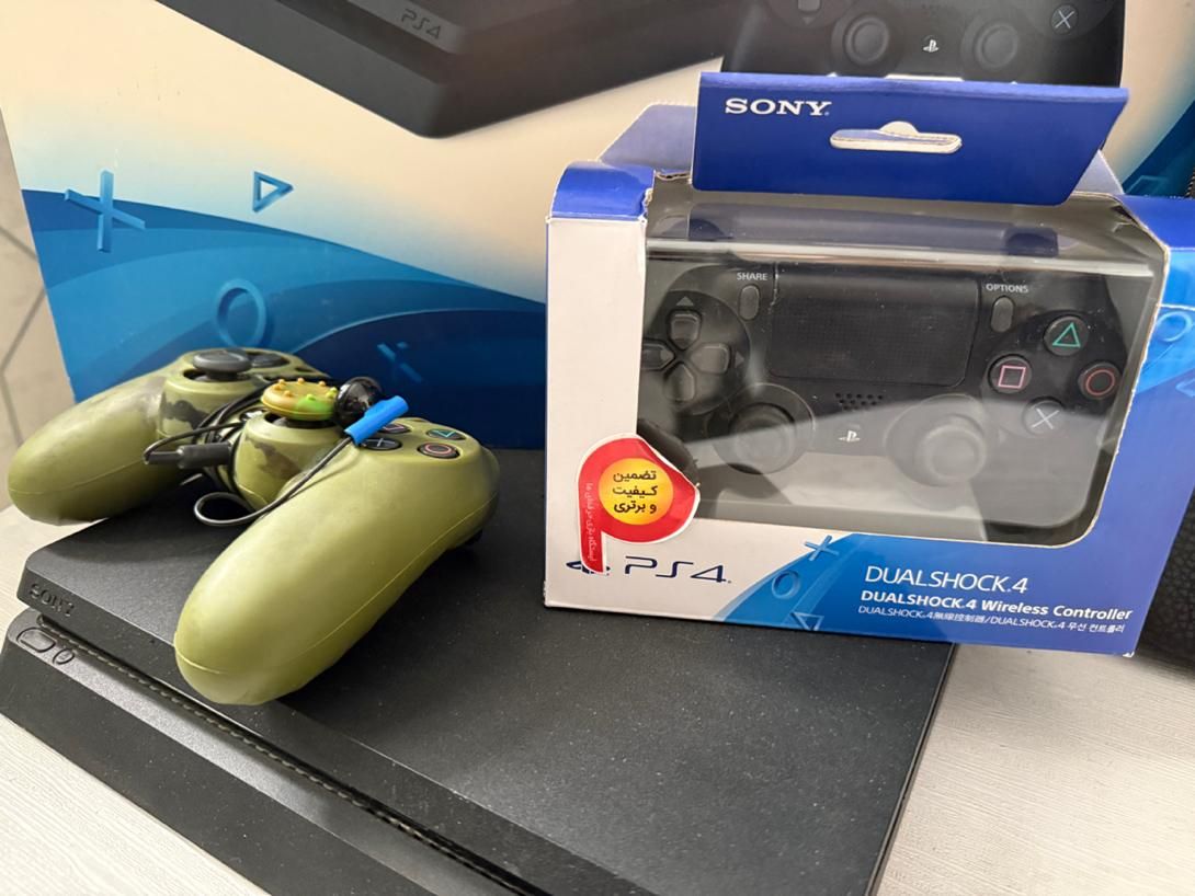 PS4 Slim 1T پی اس فور|کنسول، بازی ویدئویی و آنلاین|قم, هنرستان|دیوار