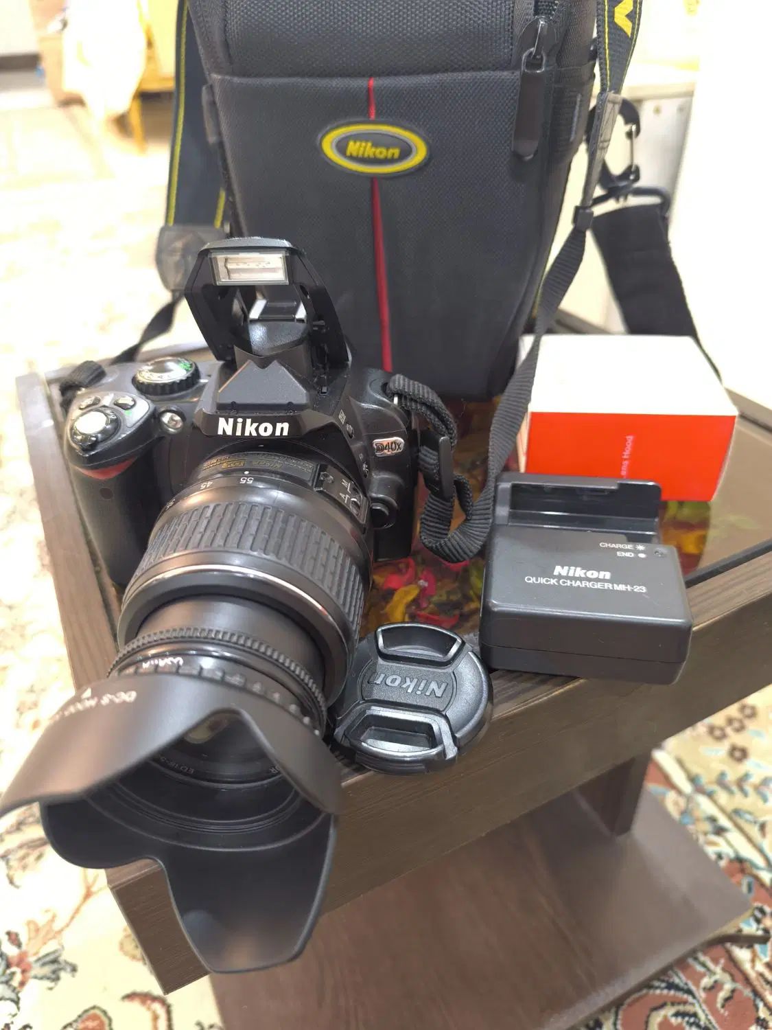 دوربین عکاسیnikonحرفه ایDSLR+لنزجداشونده55-18+کیف|دوربین عکاسی و فیلم‌برداری|تهران, آبشار تهران (دریاچه)|دیوار