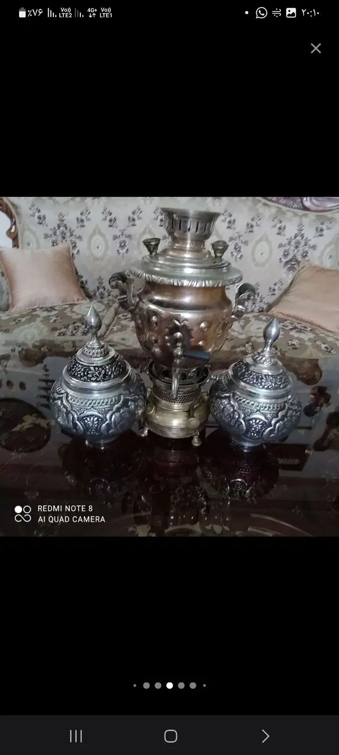 سماور نفتی برنجی عتیقه و آنتیک دکوری سماور قدیمی|سماور، چای‌ساز، قهوه‌ساز|مشهد, الهیه|دیوار