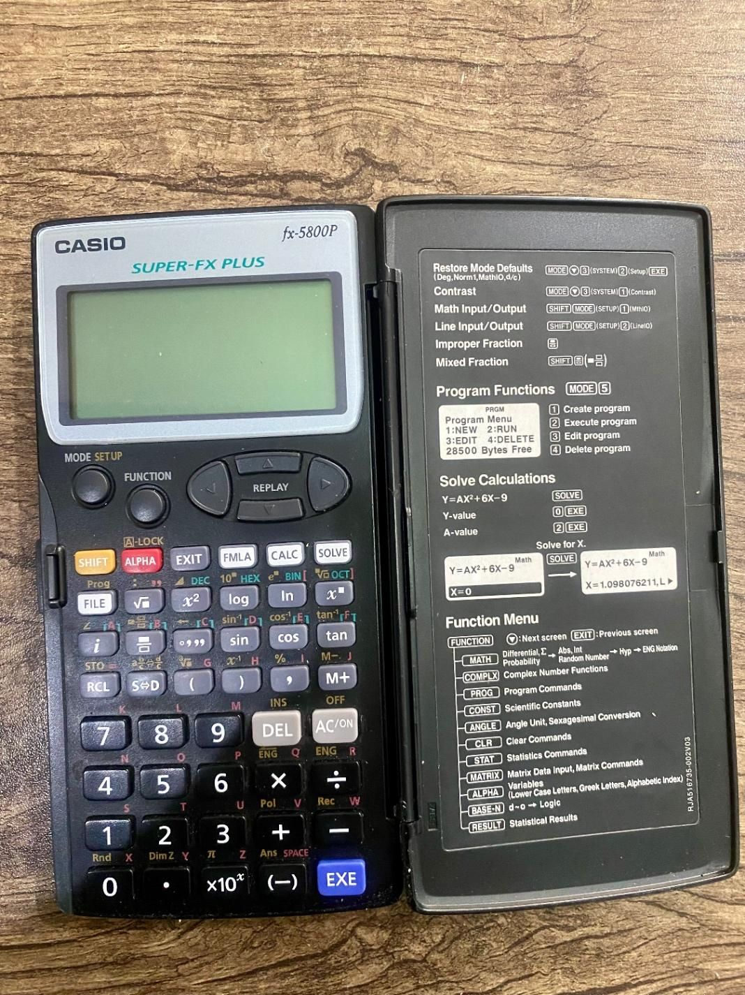 ماشین حساب مهندسی casio fx-5800|لوازم التحریر|تهران, شهرآرا|دیوار