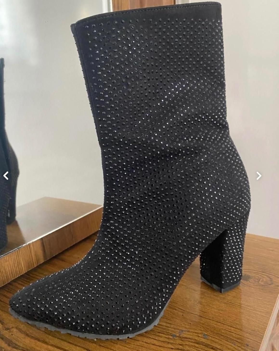 نیم بوت مجلسی تمام نگین نو سایز۳۸|کیف، کفش، کمربند|تبریز, |دیوار