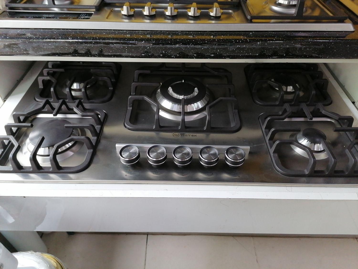 اجاق گاز استیل 5شعله قارچی|اجاق گاز و لوازم برقی پخت‌وپز|لاهیجان, خمیر کلایه|دیوار