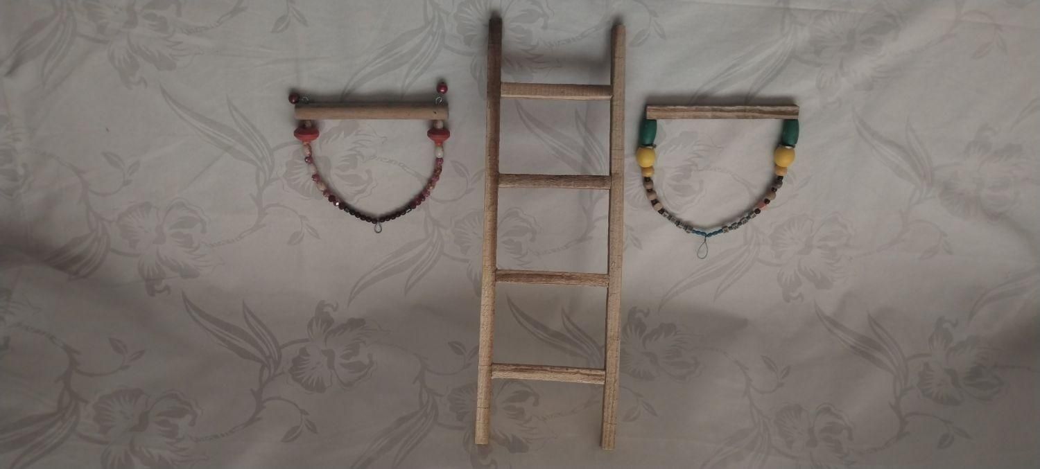 تاب ونردبان بازی پرندگان وهمستروآبخوری مخصوص همستر|لوازم جانبی حیوانات|سبزوار, کاشفی شمالی (دادگستری)|دیوار