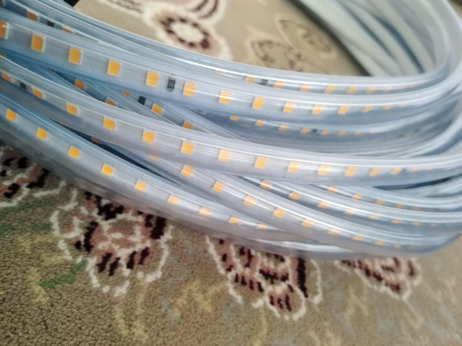 چراغ ریسه ای LEDنو متری.بانوربسیارشفاف.رنگافتابی|ریسه و چراغ تزئینی|گلبهار, |دیوار