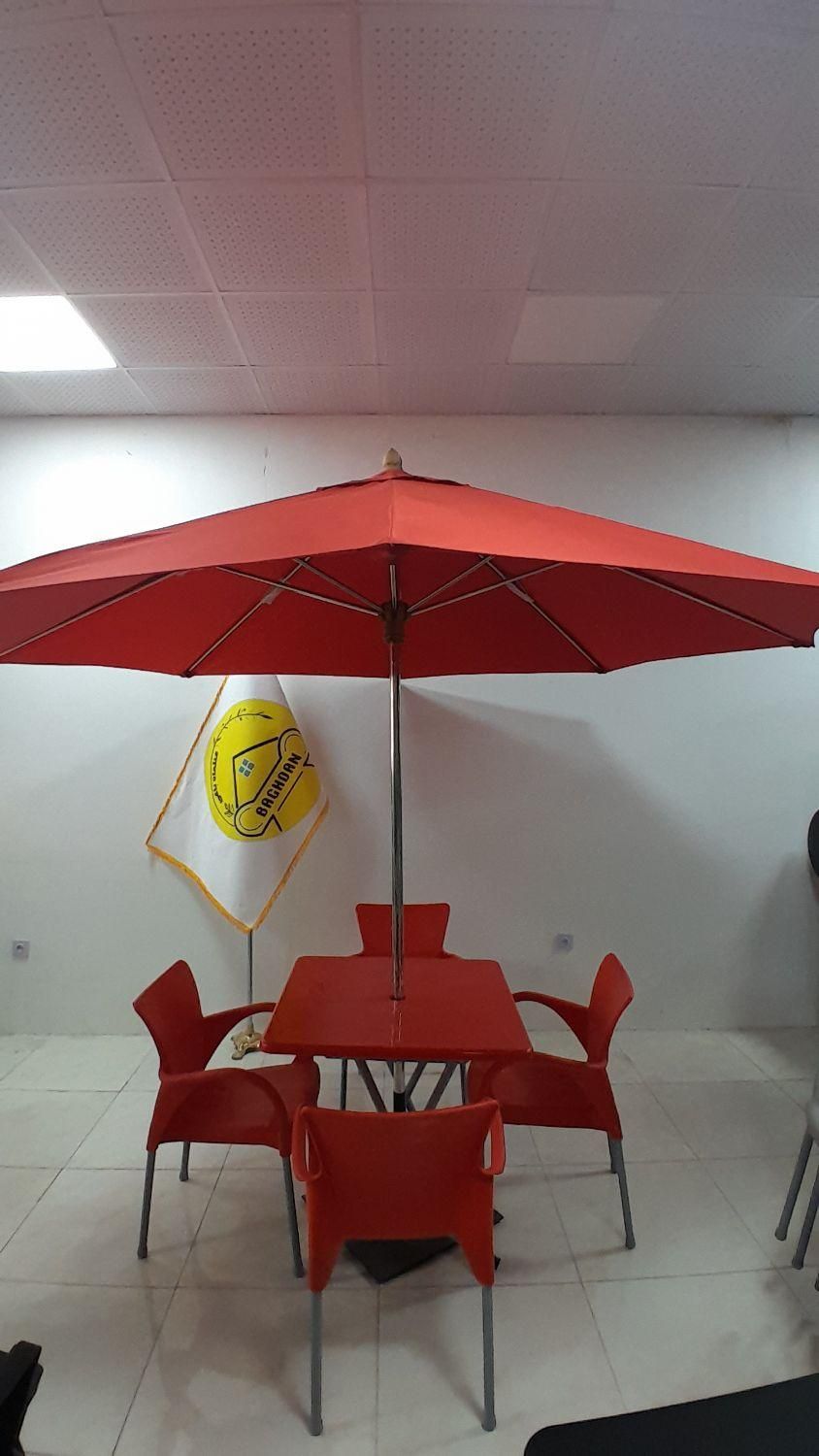 صندلی پلاستیکی/میز و /کمجا/کم جا چتر6766/باغدان|مبلمان خانگی و میز عسلی|چهارباغ, |دیوار