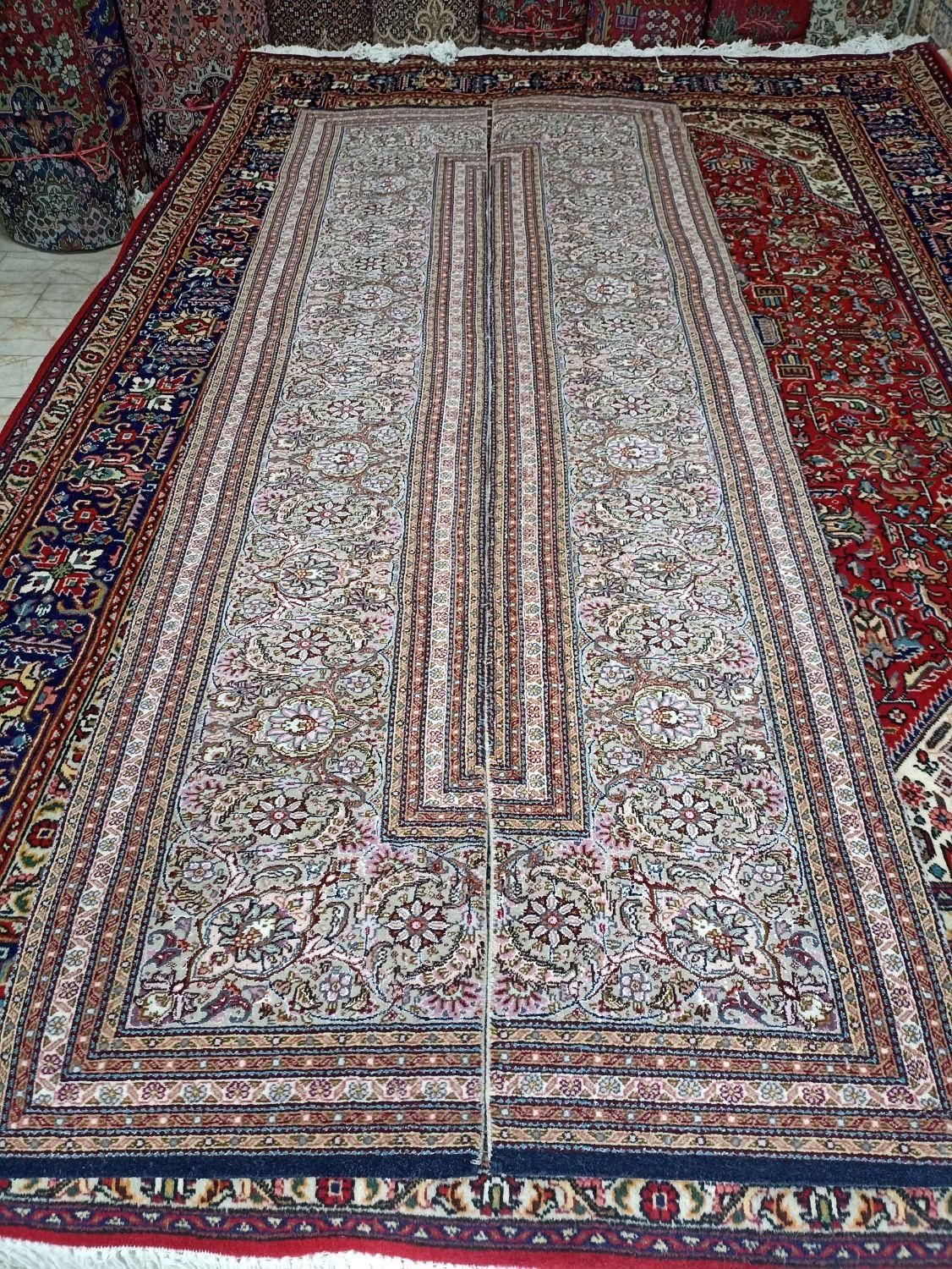 کناره 50رج(نو)دستباف ماهی خوی 50در2.55|فرش|خوی, |دیوار