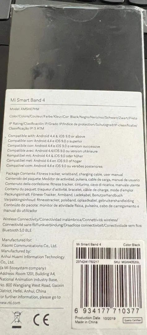 مچ بند هوشمند شیائومی مدل MI Brand 4 Global مشکی|ساعت|تهران, آرژانتین|دیوار