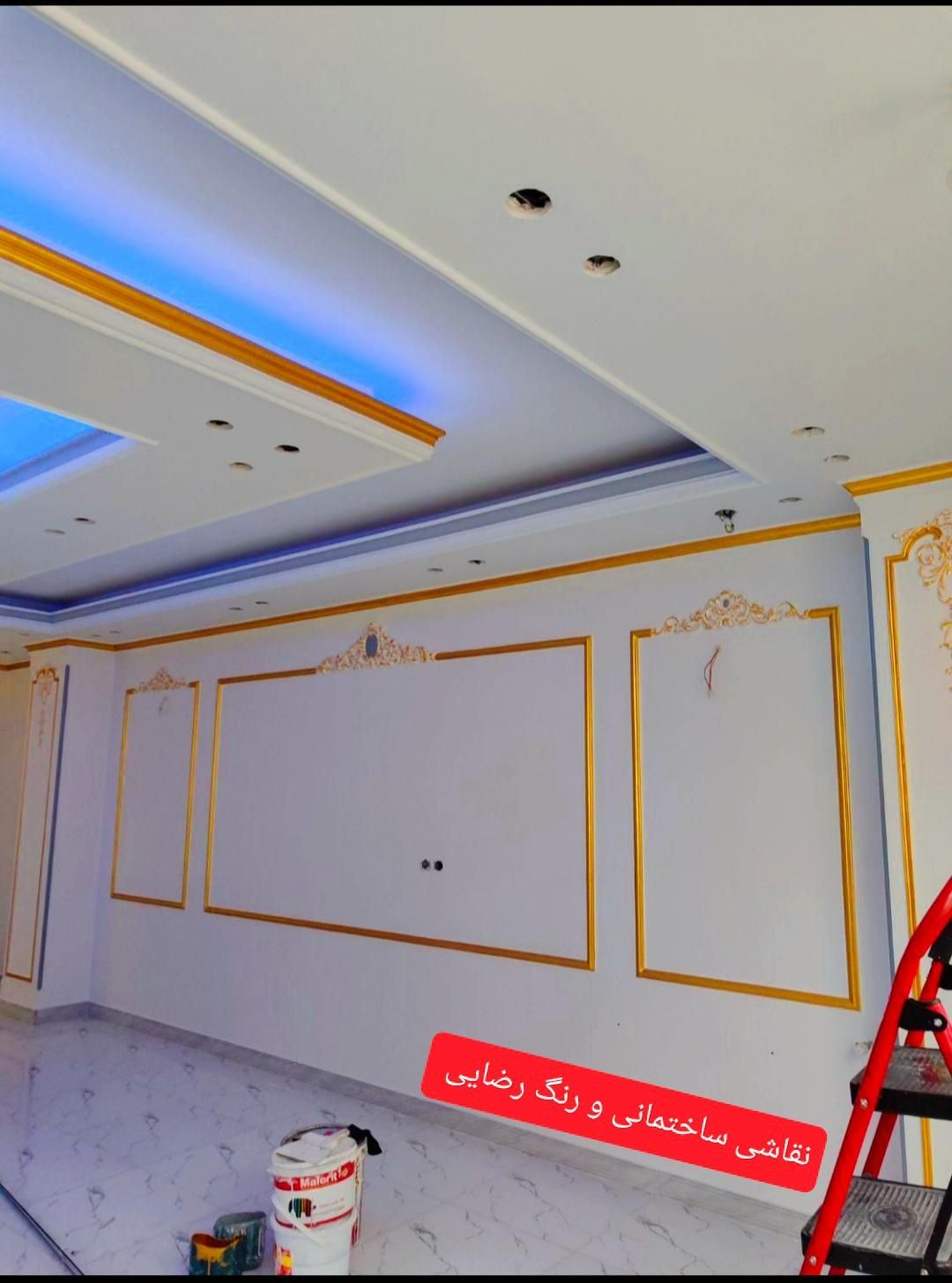 رنگ آمیزی و نقاشی ساختمان رضایی|خدمات پیشه و مهارت|مشگین شهر, |دیوار