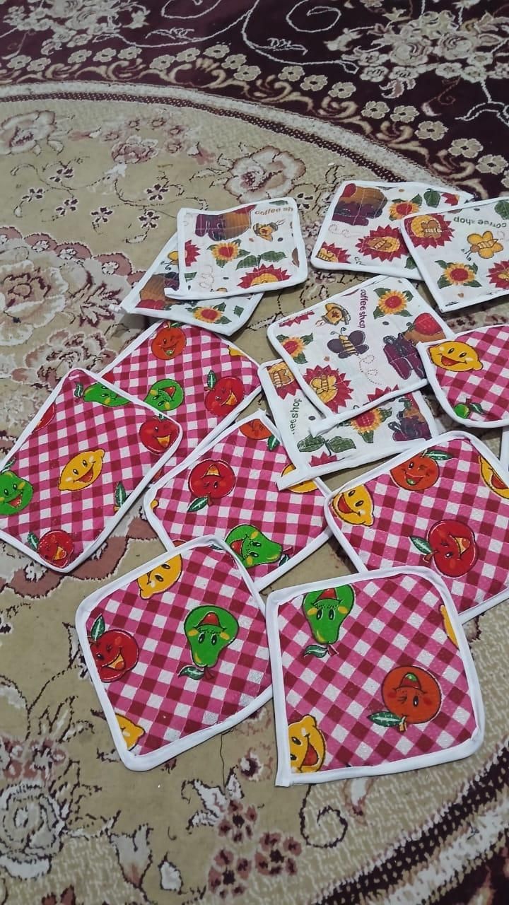 دستگیره بافتنی و پارچه ای دستمال نانی|سفره، حوله، دستمال آشپزخانه|بندرعباس, |دیوار