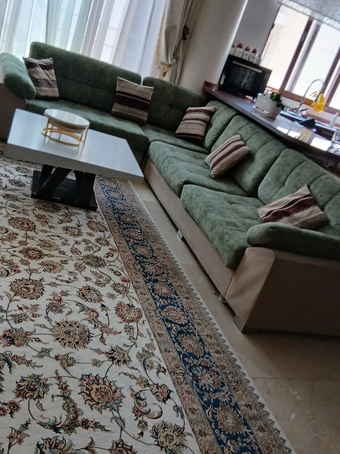 مبل ال راحتی ۸ نفره|مبلمان خانگی و میز عسلی|تهران, اختیاریه|دیوار