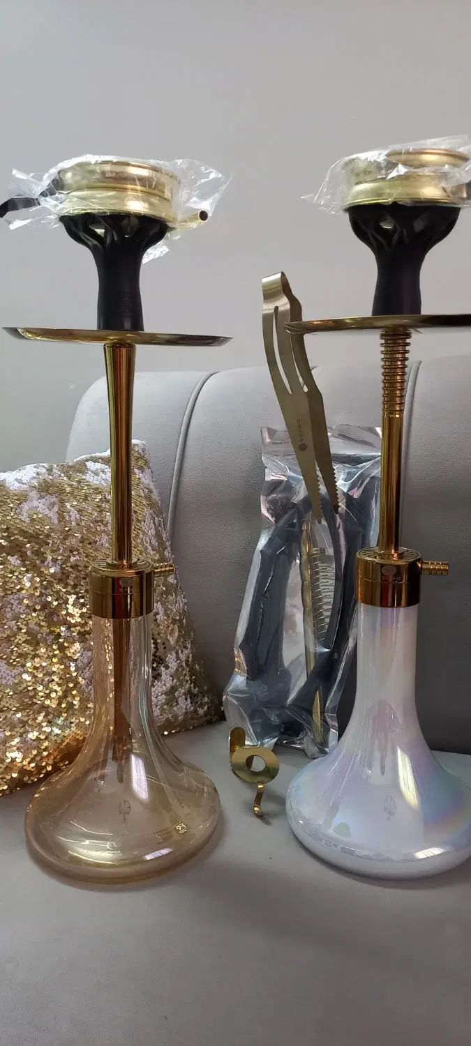 دوعدد قلیان متوسط تنگ خاص رنگین کمانی کرنو|صنایع دستی و سایر لوازم تزئینی|تهران, ائمه اطهار|دیوار