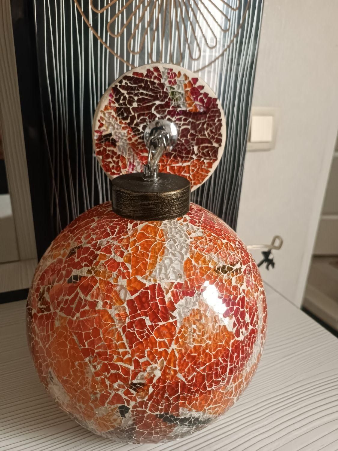 لوستر حبابی مدل خورده شیشه|لوستر و چراغ آویز|قزوین, |دیوار