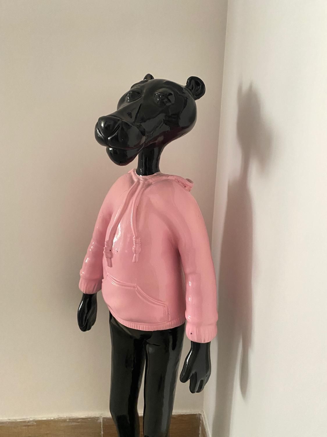 مجسمه دکوری پلنگ صورتی|مجسمه، تندیس، ماکت|سمنان, |دیوار