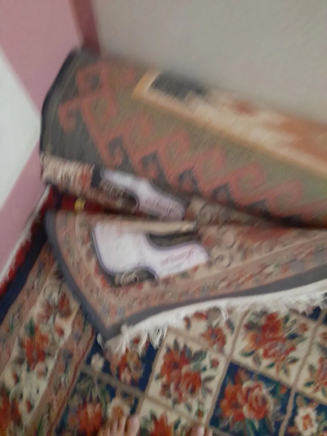 دوعدد قالی چهارمتری طرح پاتریس بسیارزیبا|فرش|رفسنجان, |دیوار