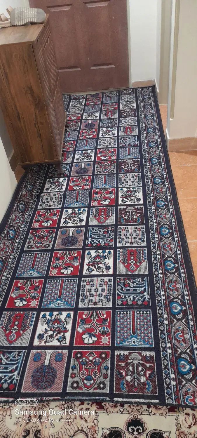 موکت کناره طرح گلیم  نو اندازه.۱/۲۰در۳/۲۰|گلیم، جاجیم، گبه|تهران, شهرک شریعتی|دیوار