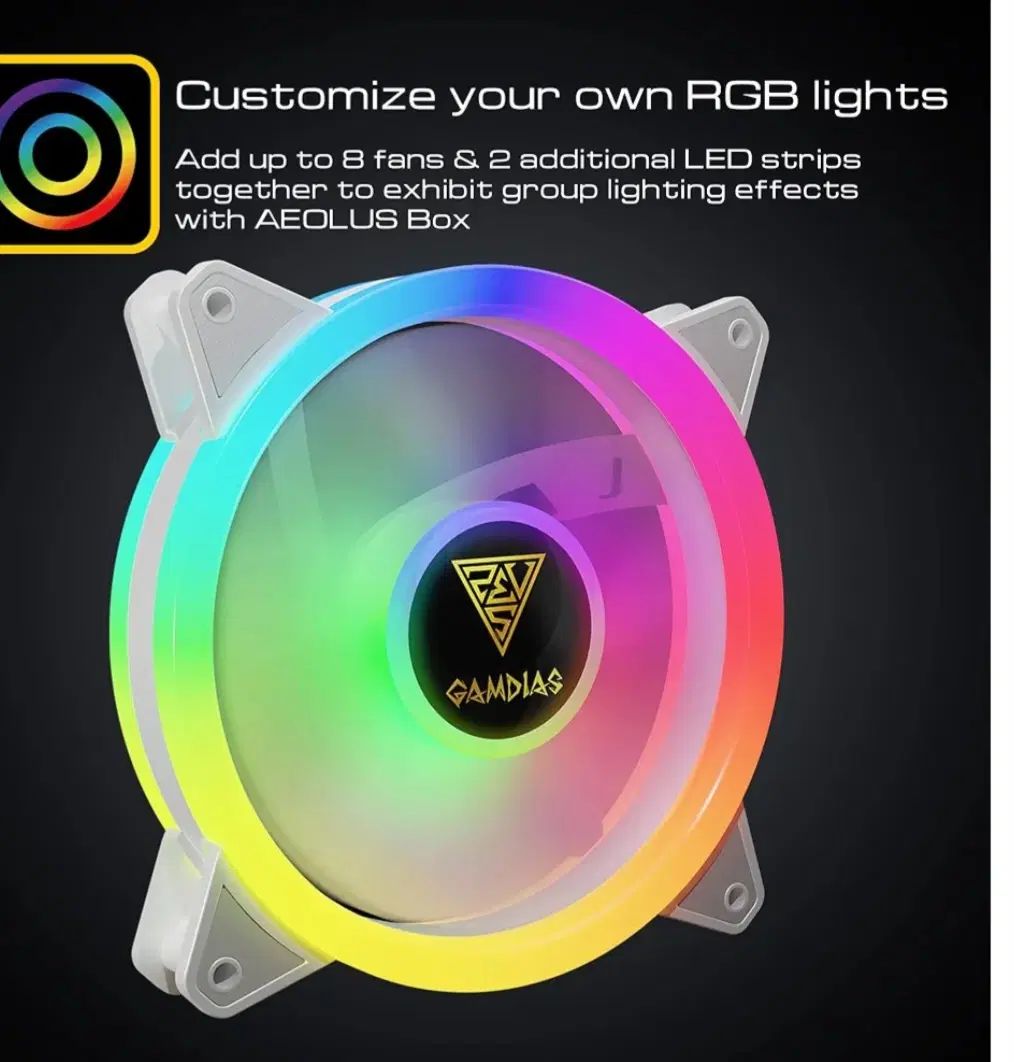 فن خنک کننده کیس(RGB)|قطعات و لوازم جانبی رایانه|تبریز, |دیوار
