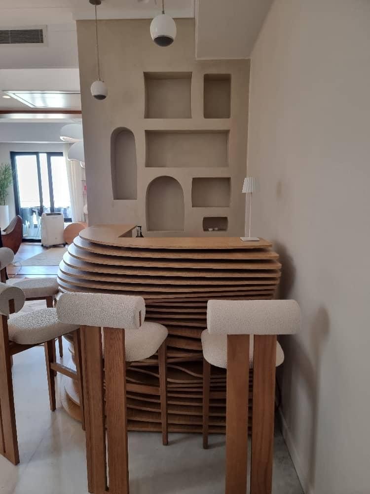 ساخت تخصصی میز بار قوس و ال مدل (کروال)|مبلمان خانگی و میز عسلی|تهران, یافت‌آباد|دیوار