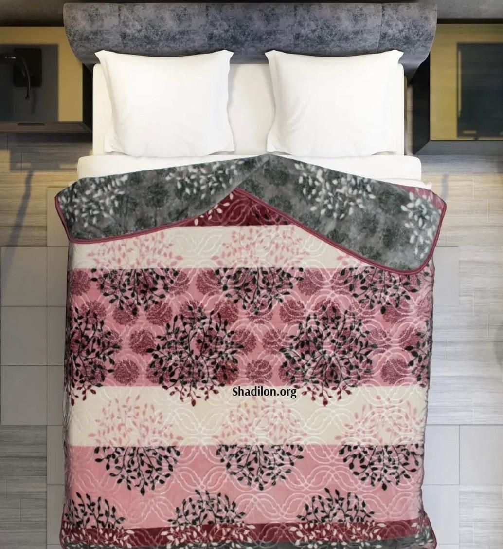 پتو دو نفره طرح شکوفه|رختخواب، بالش، پتو|مشهد, پایین خیابان|دیوار