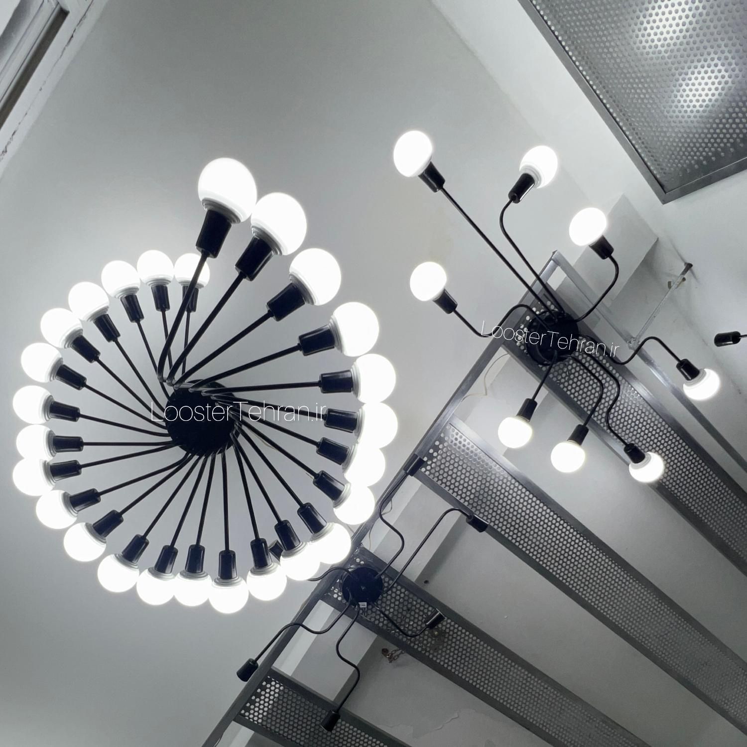 لوستر سقفی ۸ شعله فرانسوی مولکولی مینیمال|لوستر و چراغ آویز|تهران, ستارخان|دیوار