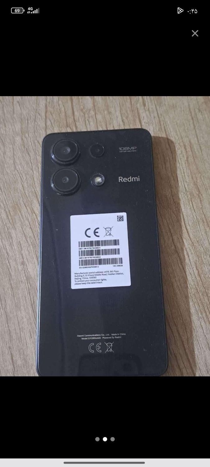 شیائومی redmi 13 با حافظهٔ ۲۵۶ گیگابایت|موبایل|پاکدشت, کبودگنبد|دیوار