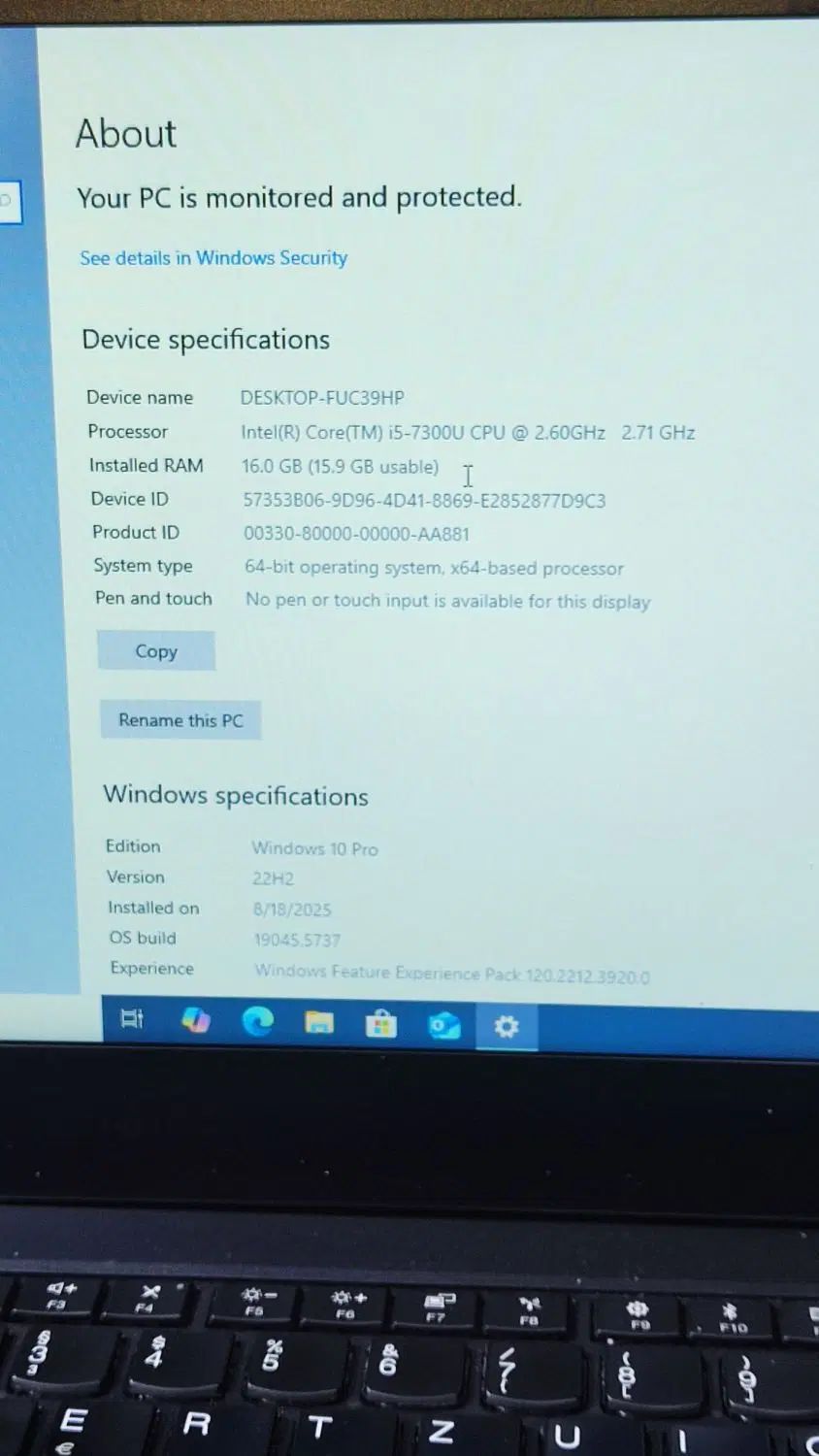 لپتا‌پToshiba i5نسل۷ژاپن رم۱۶/هارد256ssd/اسلیم|رایانه همراه|تهران, استخر|دیوار