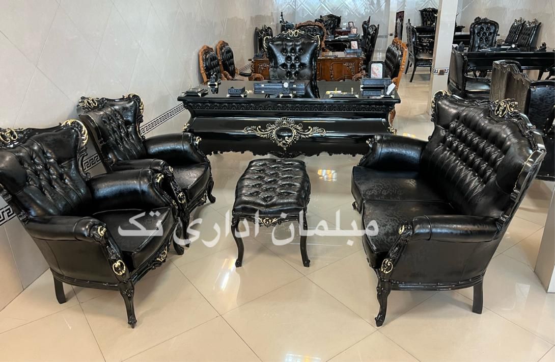 مبلمان اداری تک٪میزوصندلی اداری مدل آلفاجلوبسته|مبلمان اداری|چهاردانگه (تهران), |دیوار