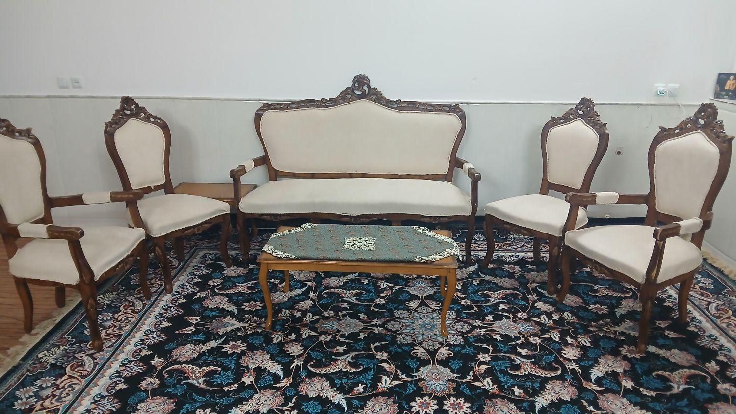 مبل سلطنتی چوب راش|مبلمان خانگی و میز عسلی|اردکان, |دیوار