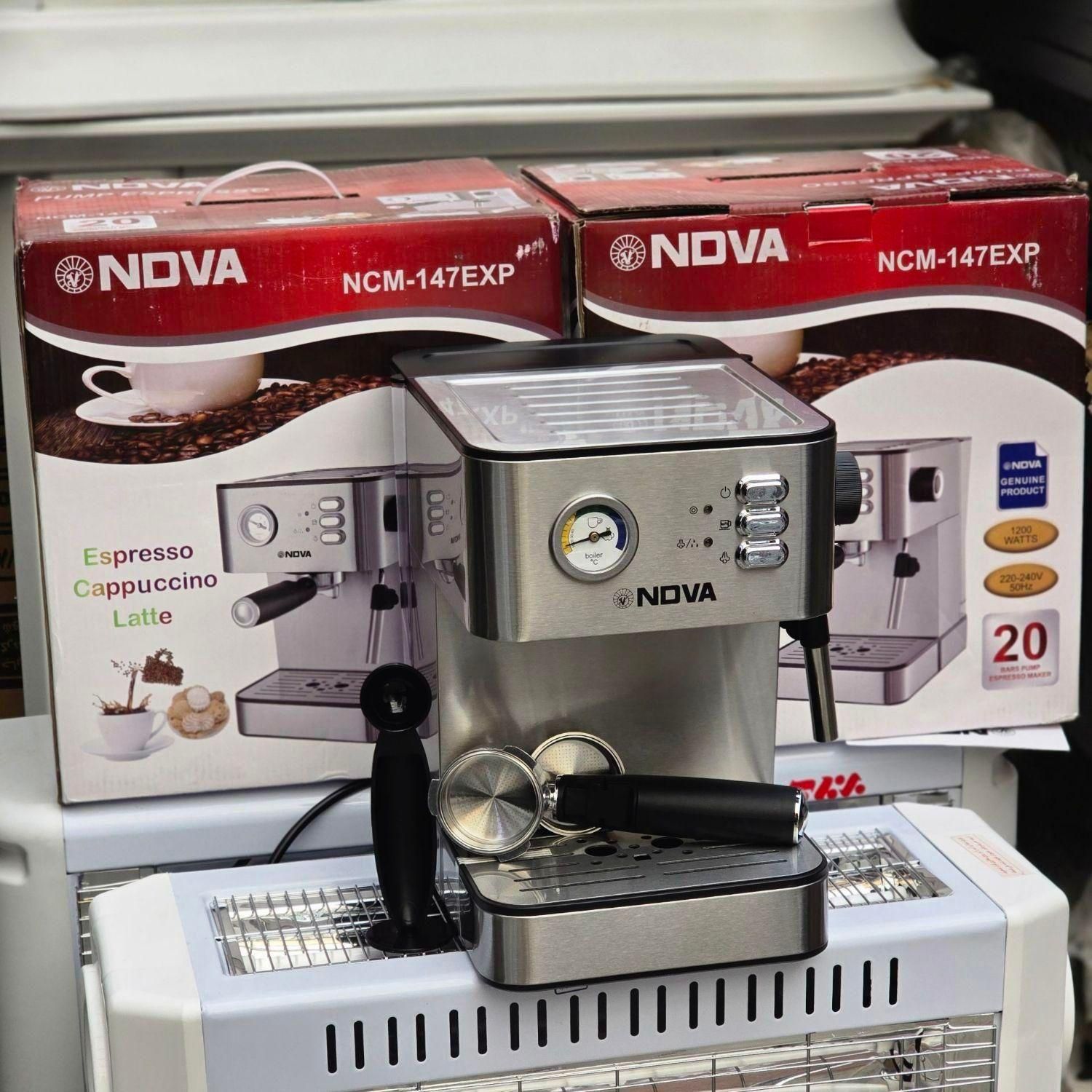 قهوه ساز اسپرسو ساز نواNDVA147عقربه دار۲۰بار ارسال|سماور، چای‌ساز، قهوه‌ساز|مشهد, طلاب|دیوار
