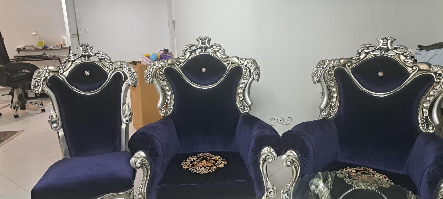 مبلمان سلطنتی ۹ نفره|مبلمان خانگی و میز عسلی|تهران, گاندی|دیوار