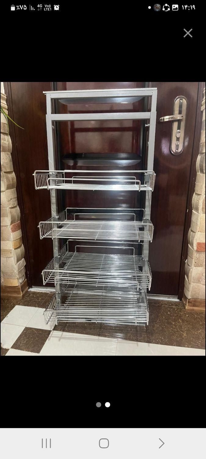 سوپر داخل کابینت چهار طبقه|آب‌چکان و نظم‌دهنده ظروف|تهران, تولید دارو|دیوار