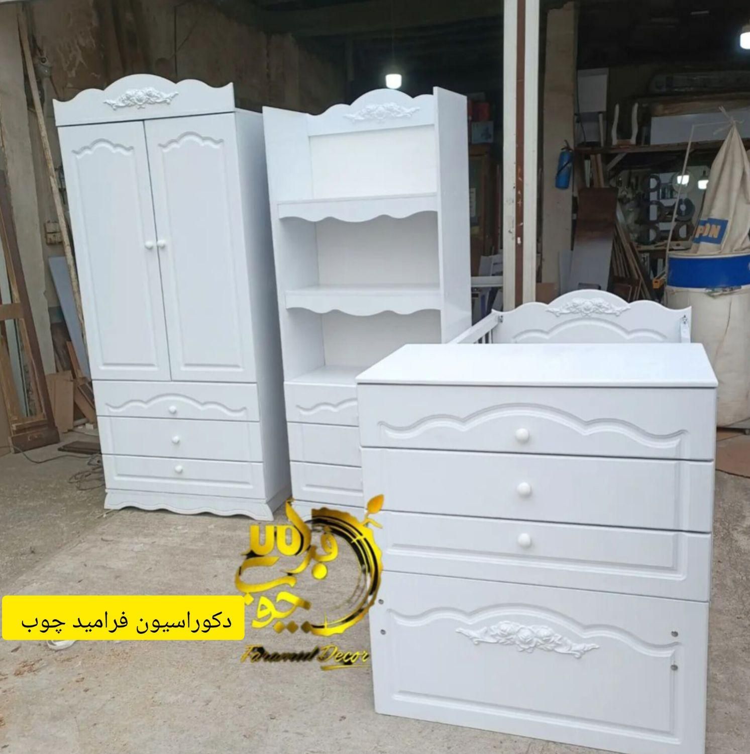 سرویس تختخواب سیسمونی کودک مدل **نیکا**|تخت و سرویس خواب|رشت, معلولین|دیوار