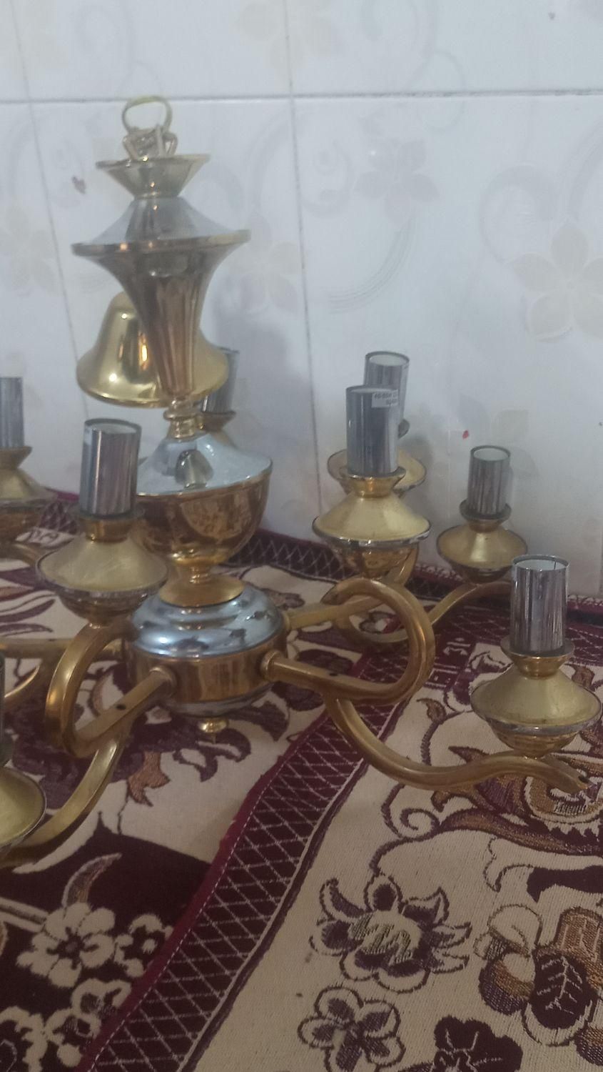 لوستر طلایی|لوستر و چراغ آویز|بجنورد, |دیوار