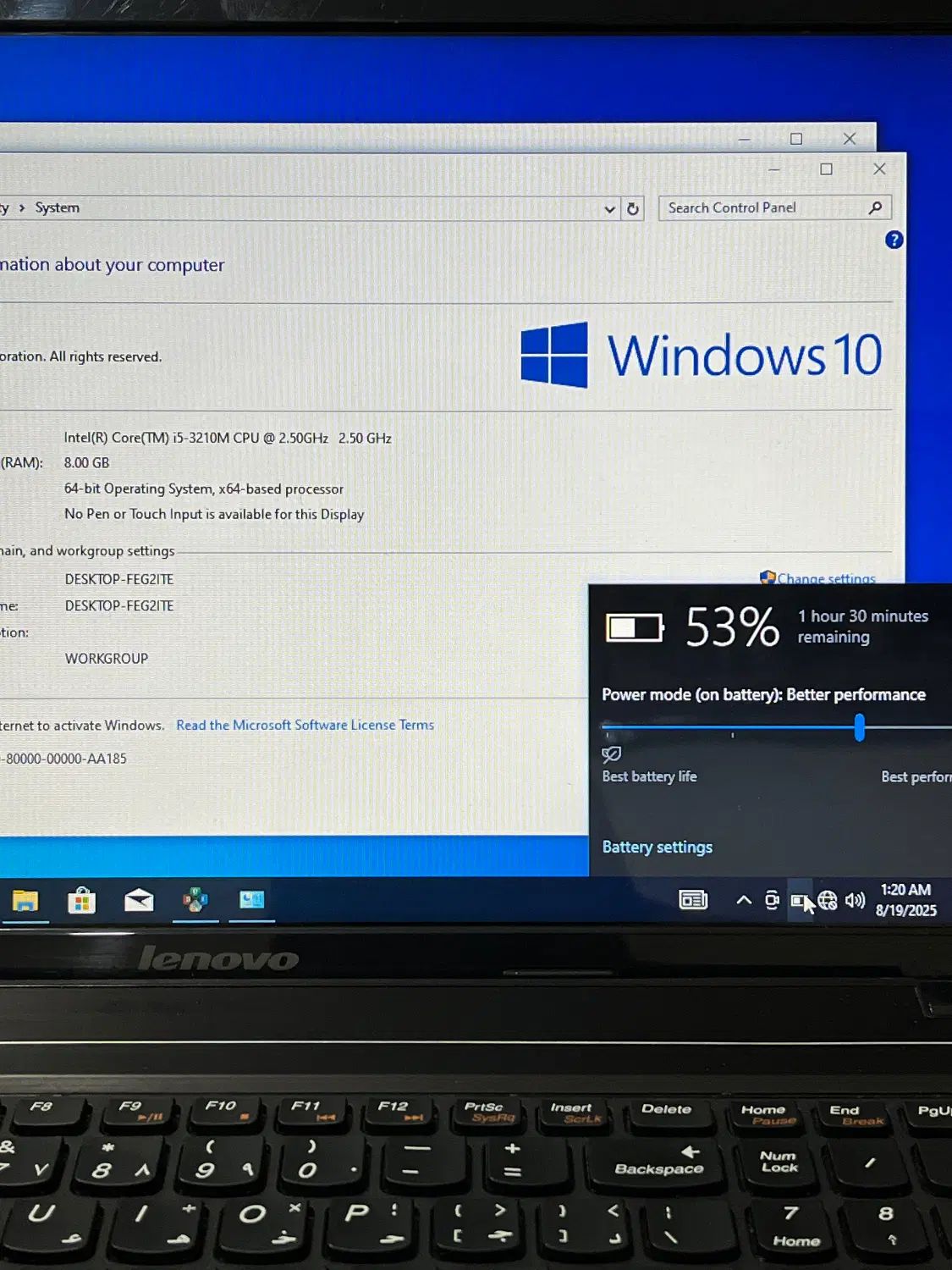 LENOVO G580 سپیو قدرتمند ام رم۸|رایانه همراه|مشهد, وحید|دیوار