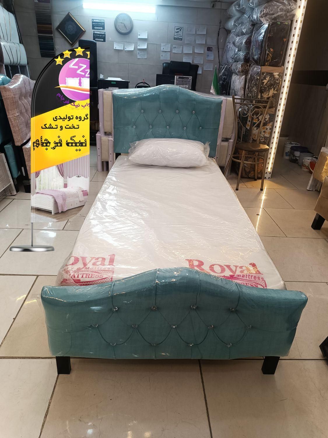تخت خواب یک نفره فلز پنهان(تختخواب ۱یکنفره) سلطنتی|تخت و سرویس خواب|مشهد, سپاد|دیوار