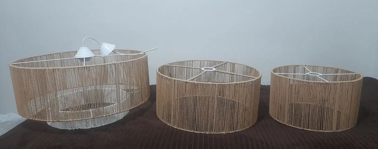 لوستر رافیا|لوستر و چراغ آویز|رشت, فلسطین|دیوار