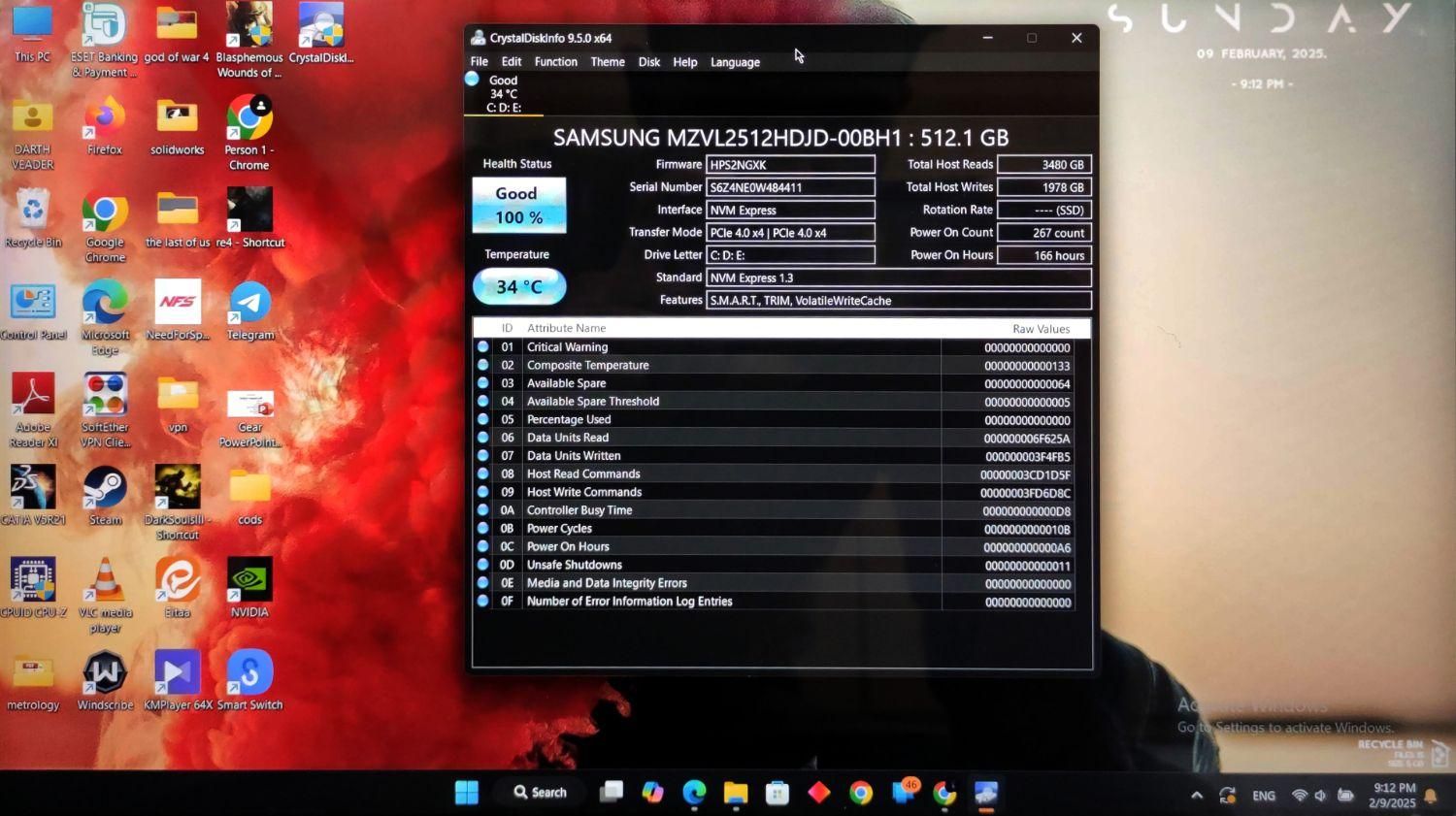 (m.2)SSD 512GB SAMSUNG|قطعات و لوازم جانبی رایانه|اراک, |دیوار