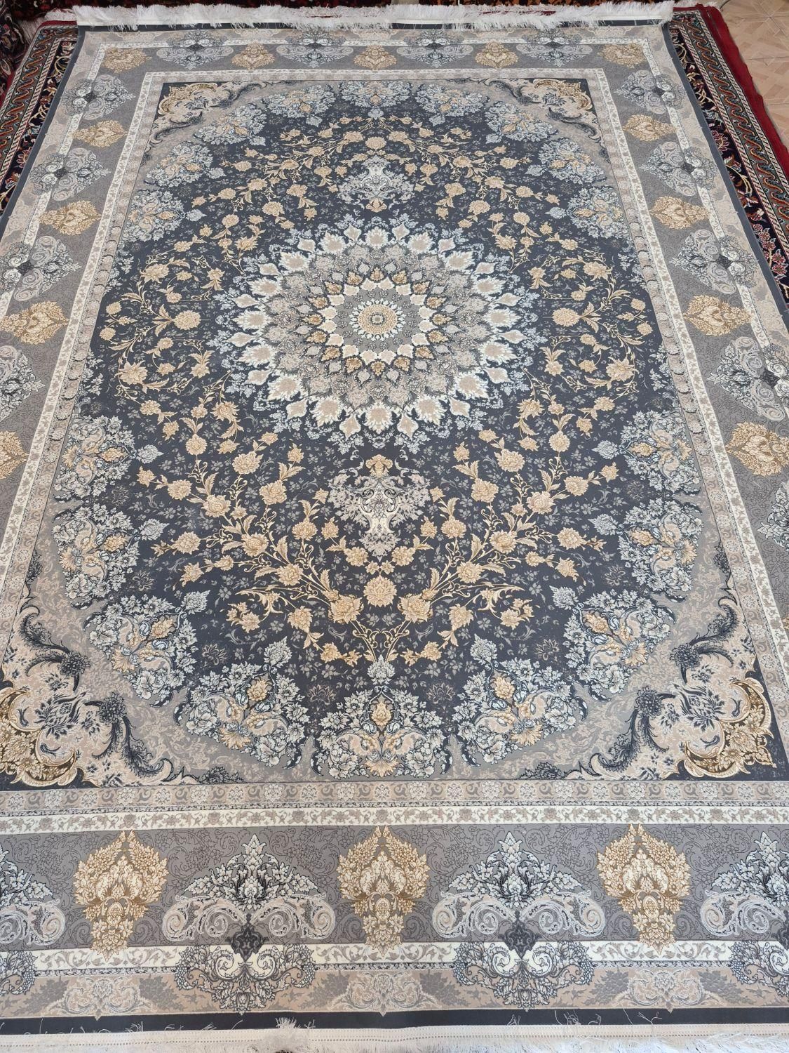 فرش ماشینی ۱ جفت ۹ متری ۱۲۰۰ شانه، گالری فرش ایران|فرش|مشهد, حجت|دیوار