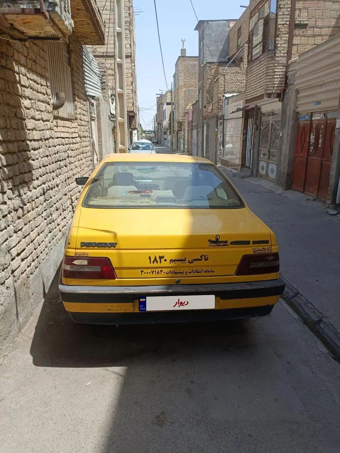 تاکسی پژو مدل 95 خط 1830 گردشی|خودرو سواری و وانت|مشهد, کوی دروی|دیوار