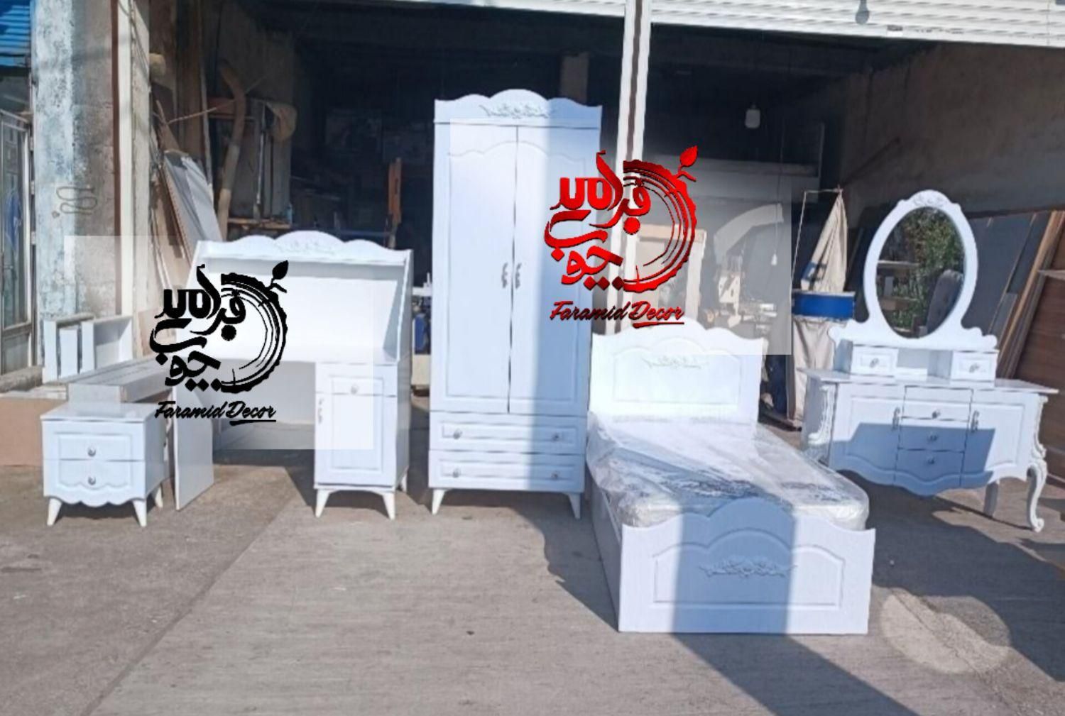 سرویس تخت خواب زیبا*جدید*وکیوم‌*مدل رایکا|تخت و سرویس خواب|رشت, حمیدیان|دیوار