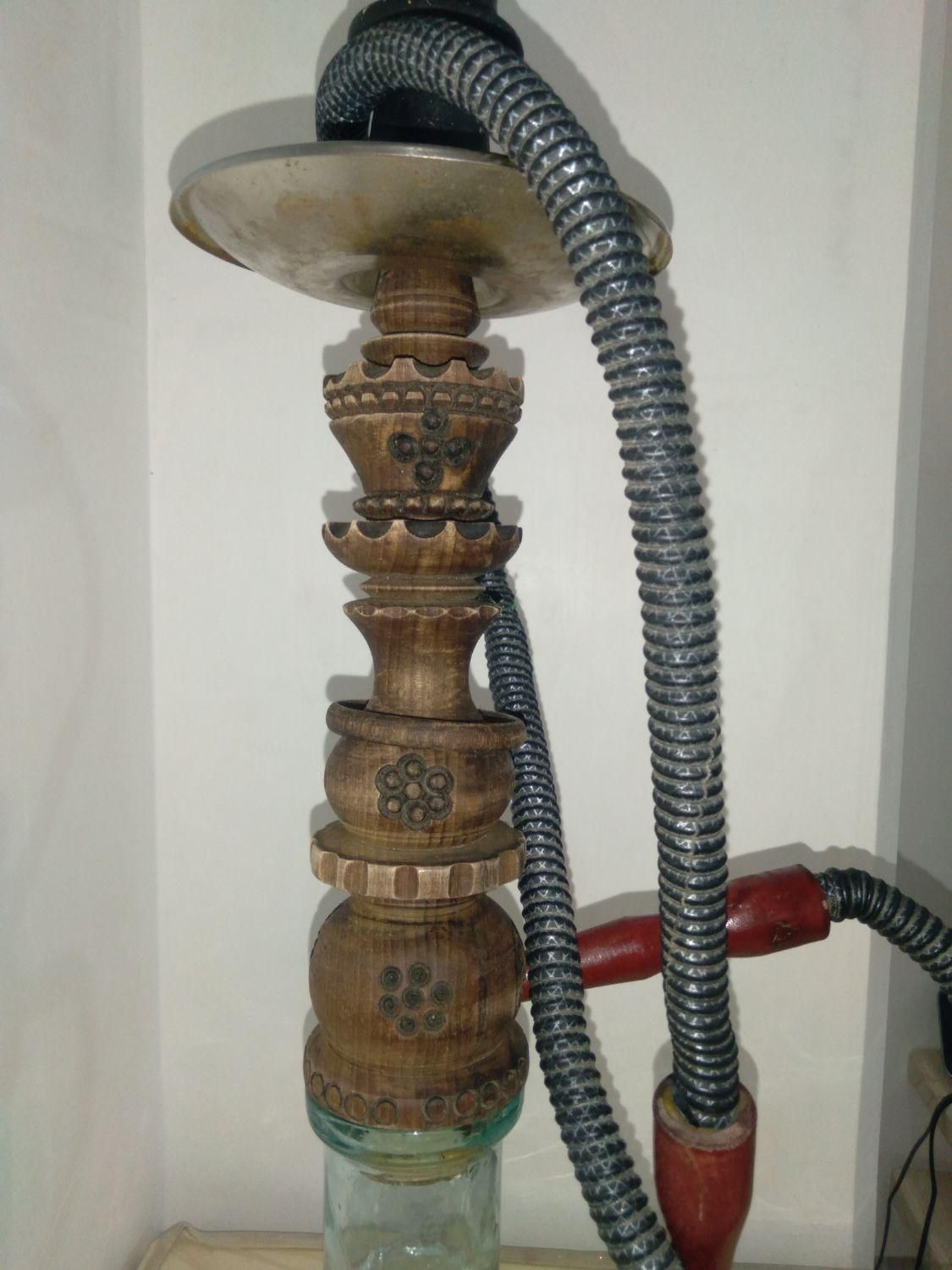 قلیون باتنه چوبی صحیح وسالم|کلکسیون و سرگرمی|اسلامشهر, شهرک قائمیه|دیوار