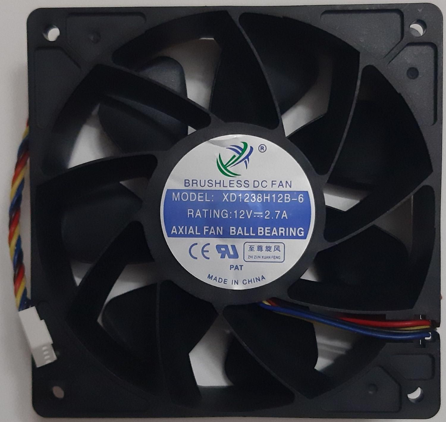 فن خنک کننده 12*12 ماینر براشلس مدل XD1238H12B-6|قطعات و لوازم جانبی رایانه|اصفهان, هزارجریب|دیوار
