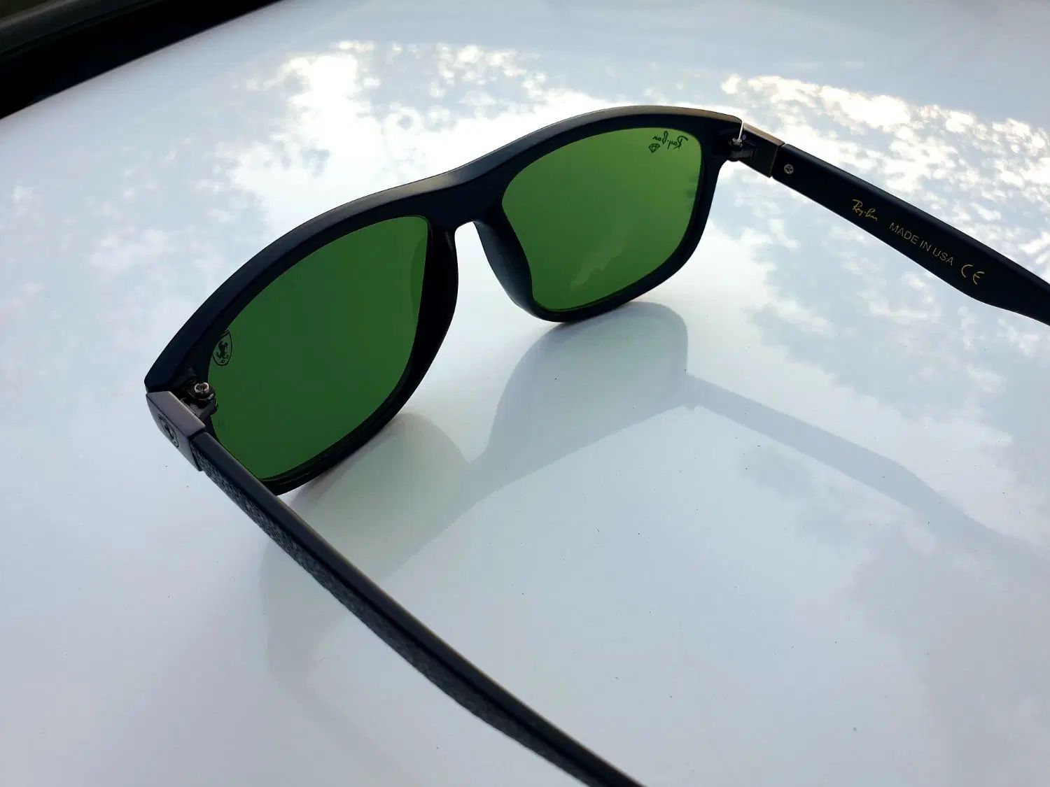 عینک آفتابی مردانه ریبن RayBanطرح فراری لنز سبزرنگ|زیورآلات و اکسسوری|تبریز, |دیوار