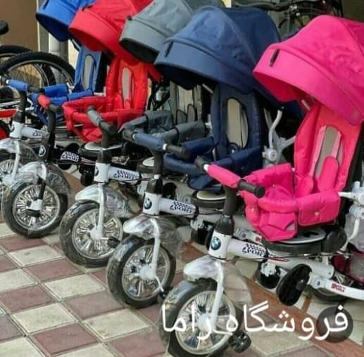 سه چرخه فلزی هدایتگرکودک نو وآکبند|اسباب‌‌بازی|تبریز, |دیوار