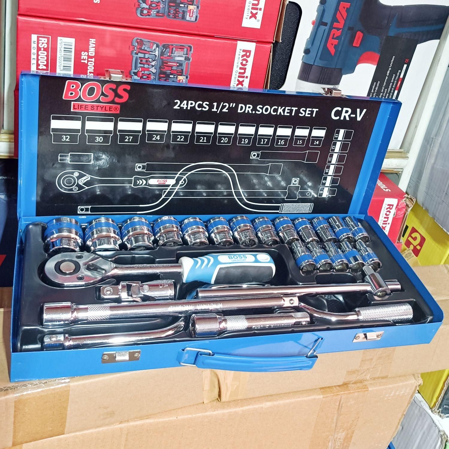 جعبه ابزار و بکس 24 پارچ باس|ابزارآلات|شیراز, شهرک گلستان|دیوار