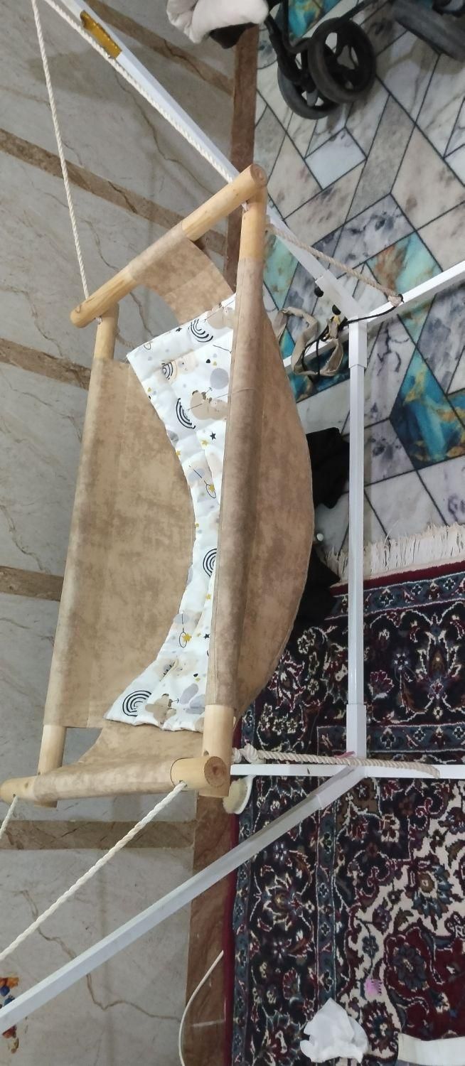 گهواره تاشو سیار زیاد استفاده نشده فقط یک ماه اول|اسباب و اثاث بچه|زابل, |دیوار