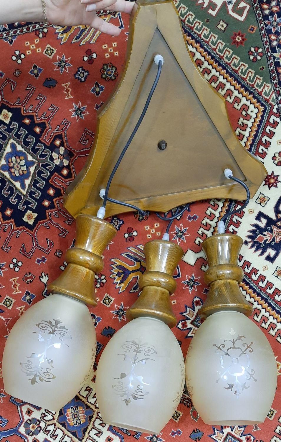 لوستر چوبی ‌|لوستر و چراغ آویز|اصفهان, شفق|دیوار