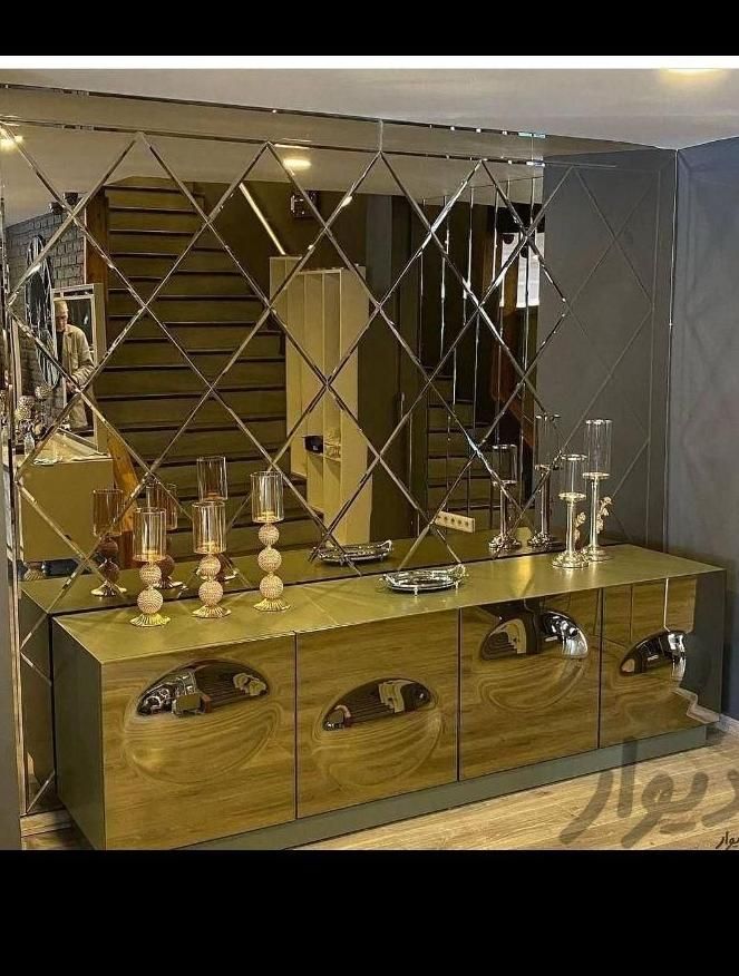 آینه دکوراتیو آینه کاری آینه دفرمه وبکلایت|خدمات پیشه و مهارت|کرج, حصارک پایین|دیوار