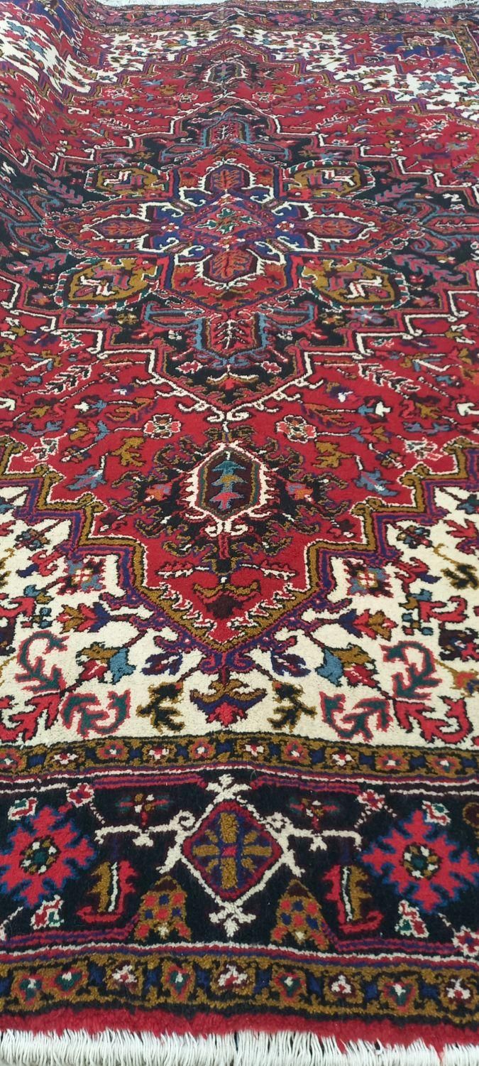 فرش دستبافت تک ۹ متری ۲/۵×۳/۵ نو انگشت بافت|فرش|تبریز, |دیوار